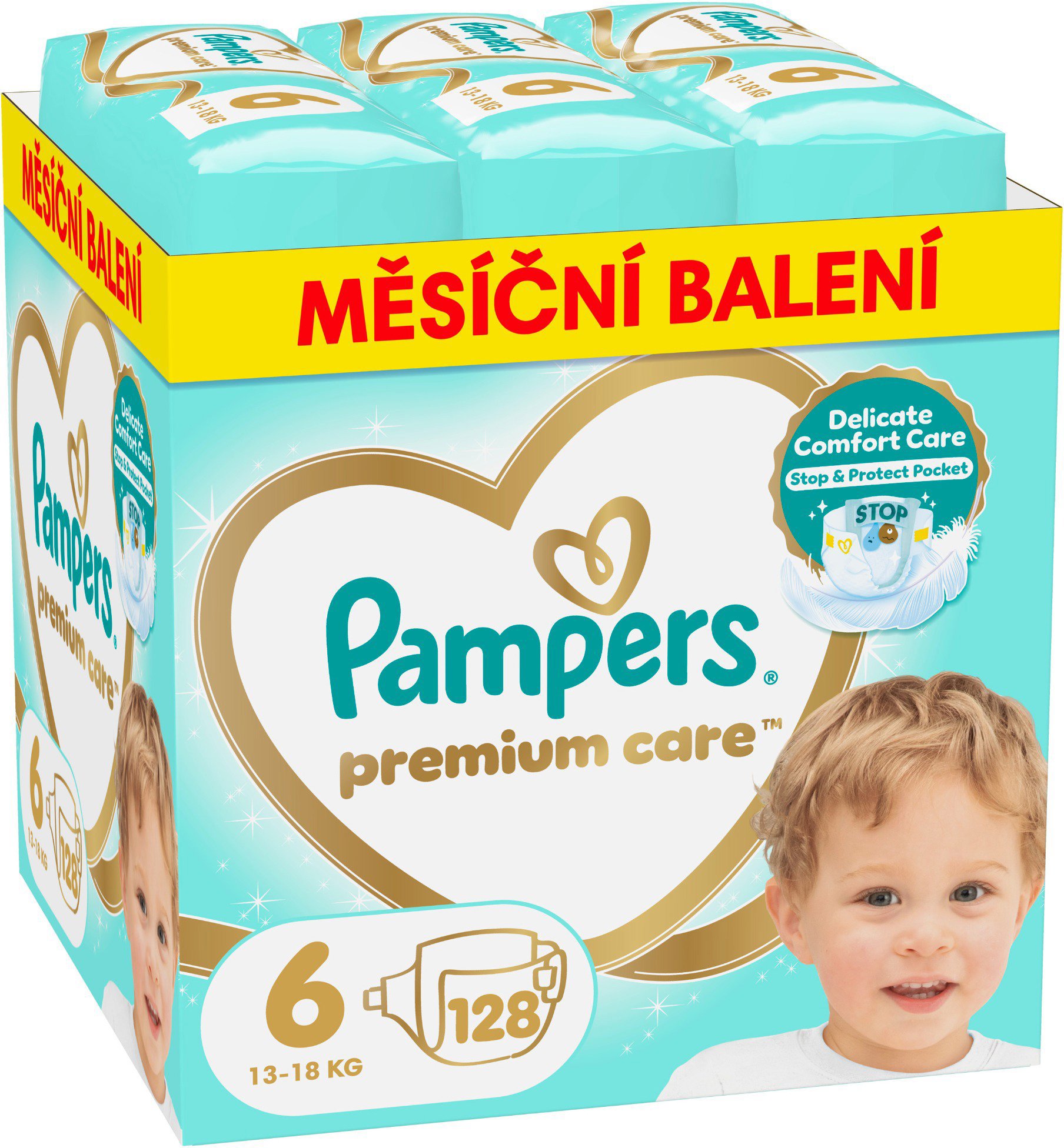 PAMPERS Premium Care Veľkosť 6 (128 ks)