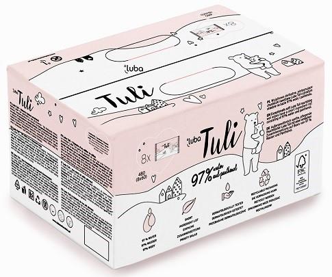 Luba Tuli 97 % vody s pantenolom 480 ks (8× 60 ks)