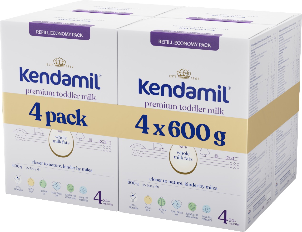 Kendamil Premium 4 HMO+ (4× 600 g)