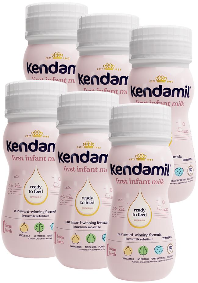 Kendamil Tekuté počiatočné dojčenské mlieko 1 (6× 250 ml)
