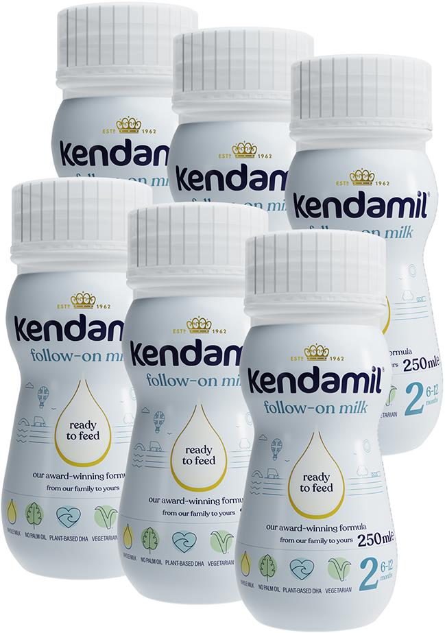 Kendamil Tekuté pokračovacie mlieko 2 (6× 250 ml)