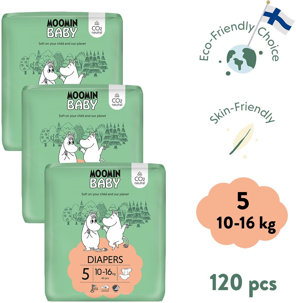 Moomin Baby 5 Maxi 10 – 16 kg (120 ks)