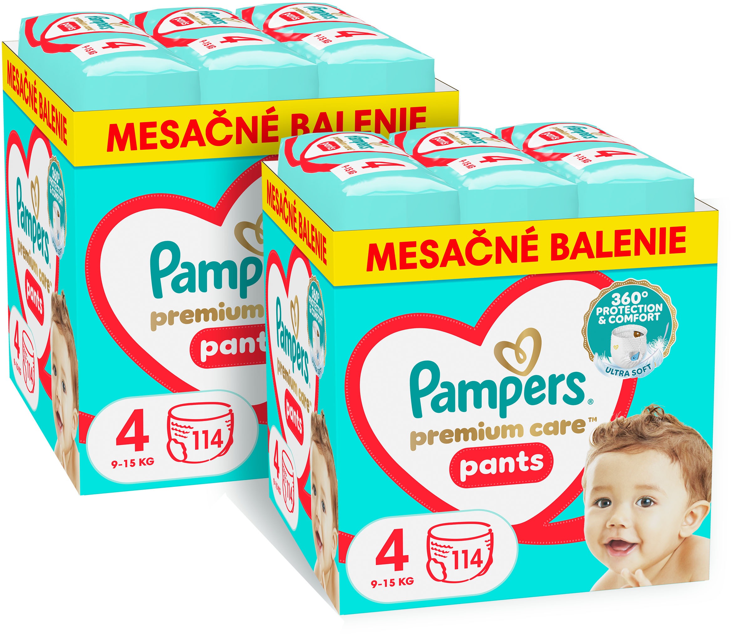 PAMPERS Premium Care Pants veľ. 4 (228 ks)