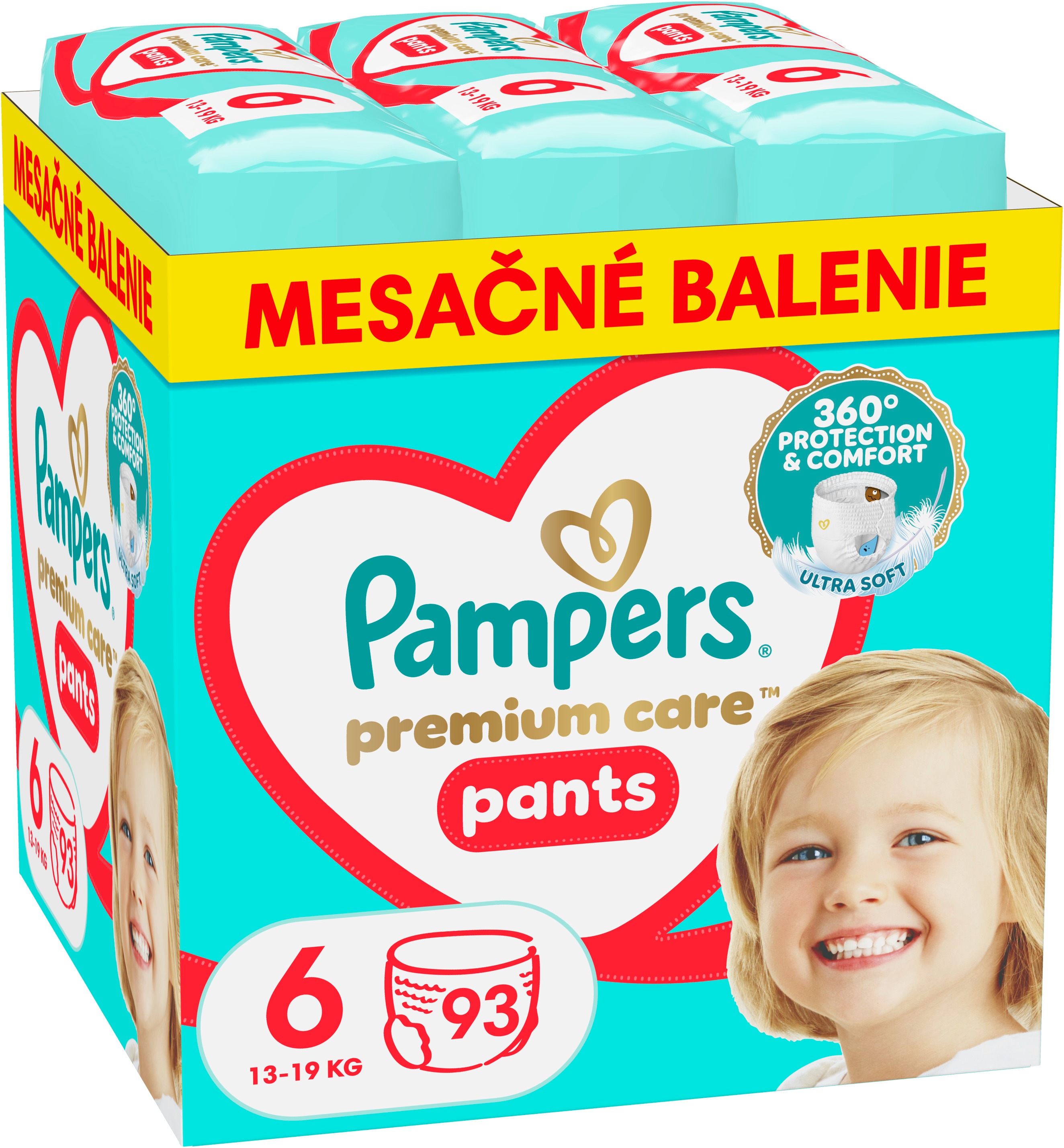 PAMPERS Premium Care Pants Veľkosť 6 (93 ks)