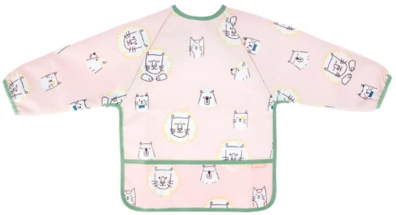 BADABULLE podbradník s rukávmi Soft Pink