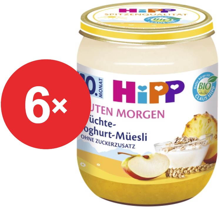 HiPP BIO Müsli, ovocie a jogurt – 6× 160 g