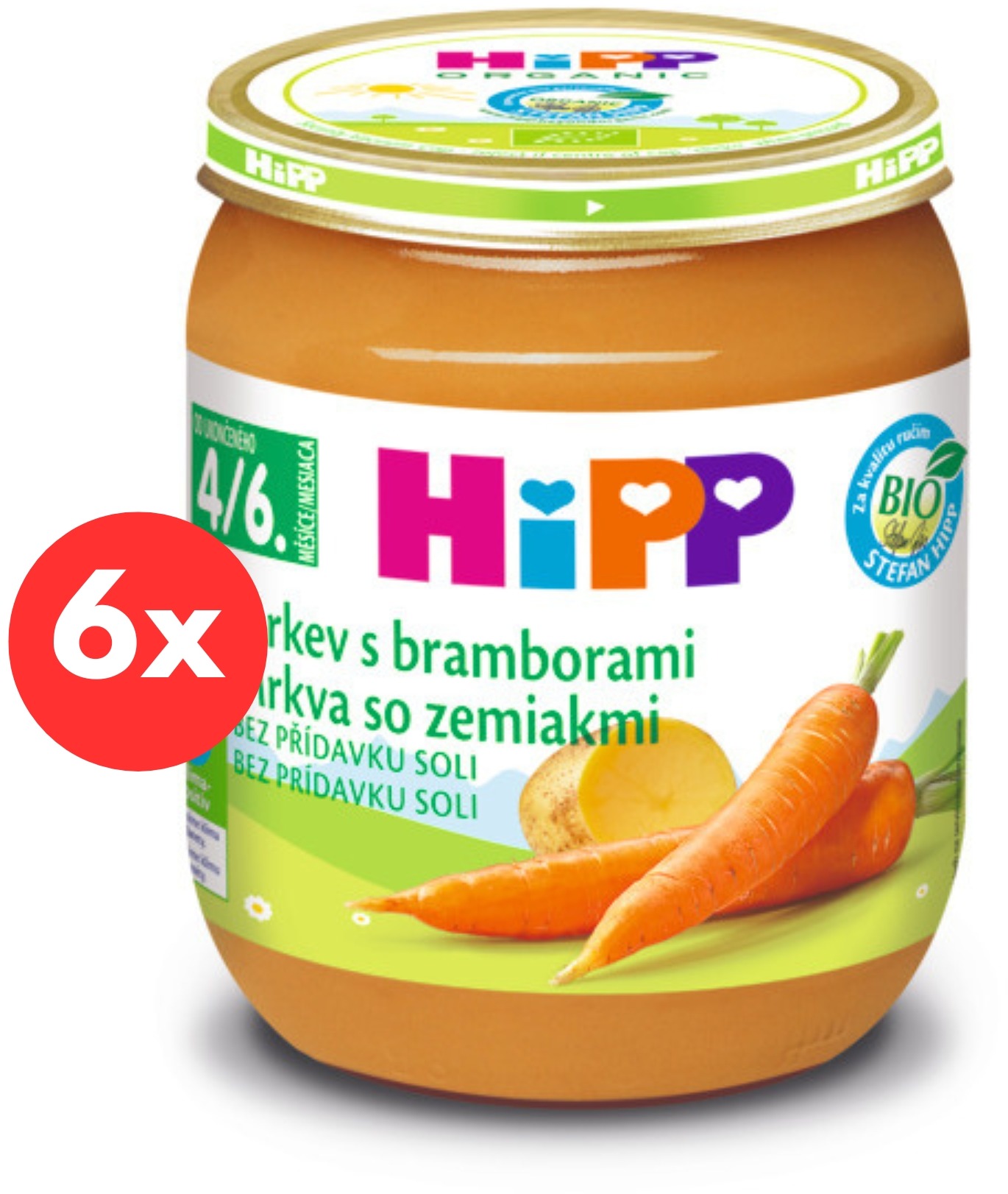 HiPP BIO Karotka so zemiakmi – 6× 125 g
