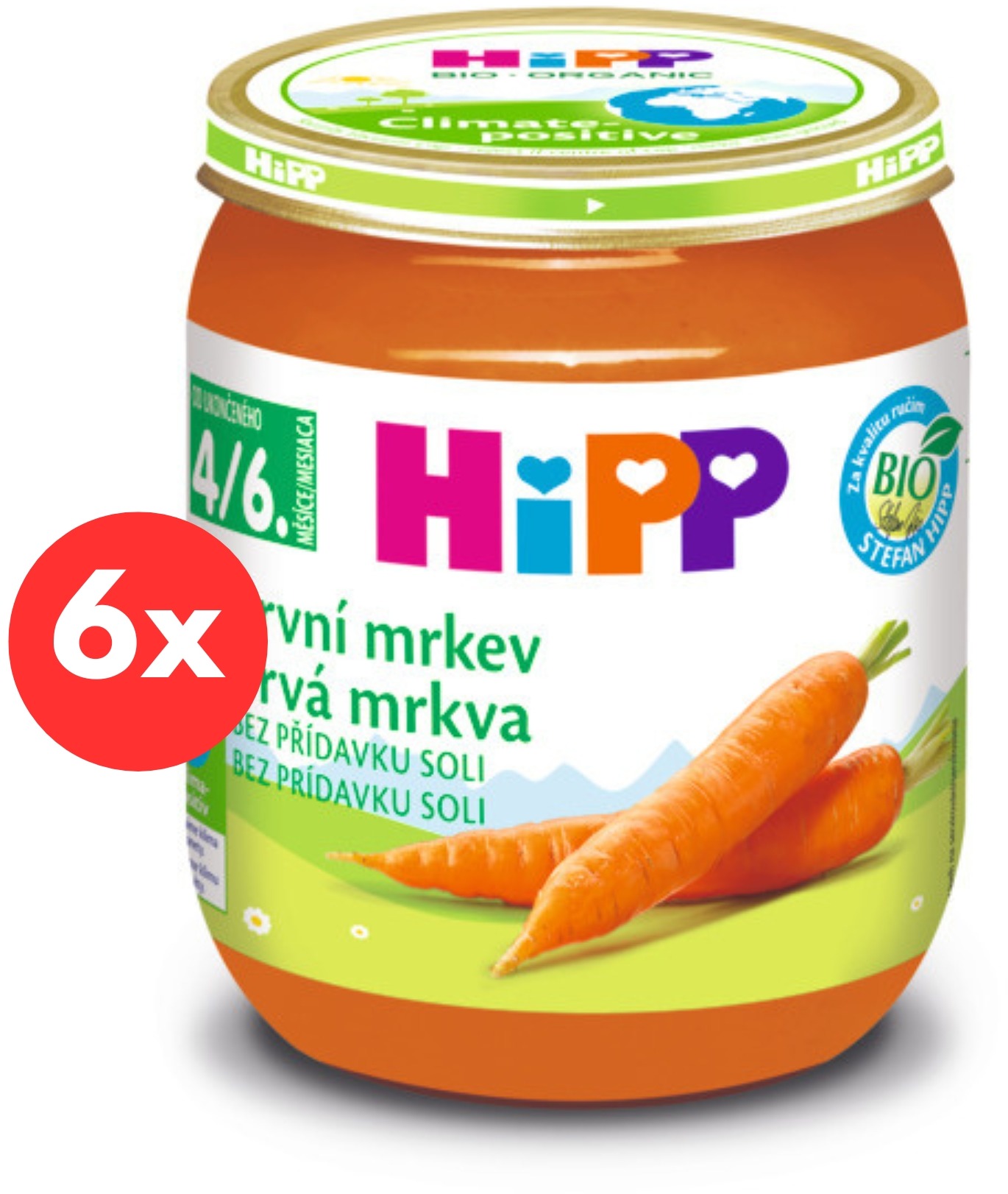HiPP BIO Prvá mrkva - 6× 125 g