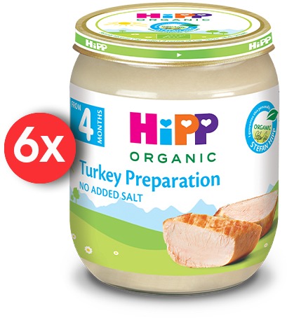 HiPP BIO Morčacie mäso - 6x 125g