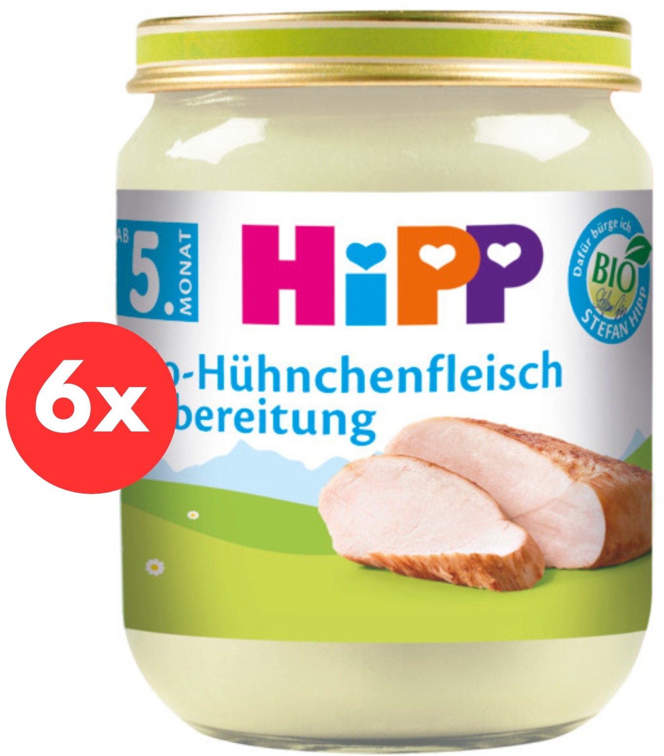 HiPP BIO Kuracie mäso – 6× 125 g