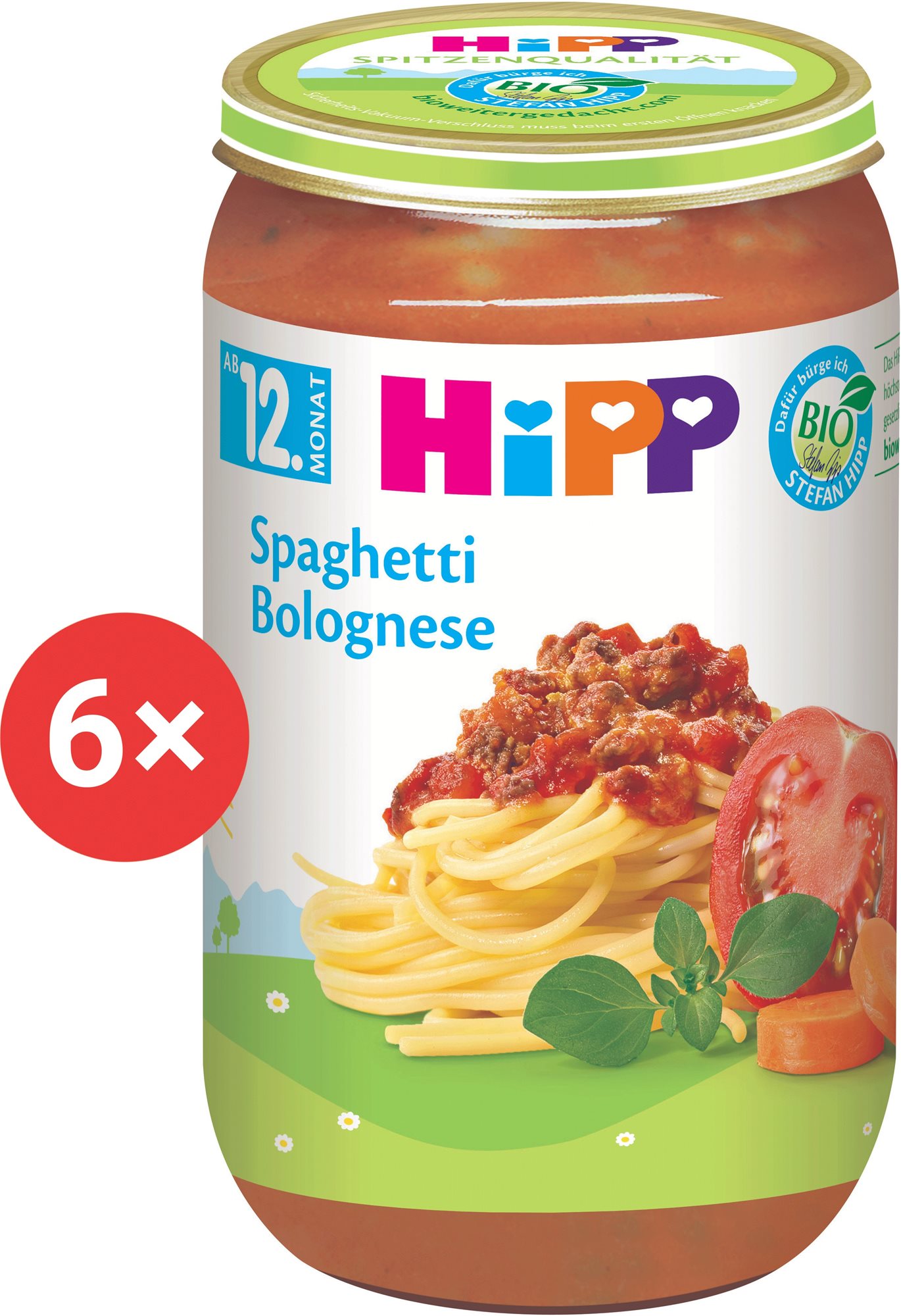 HiPP BIO Bolonské špagety 6× 250 g