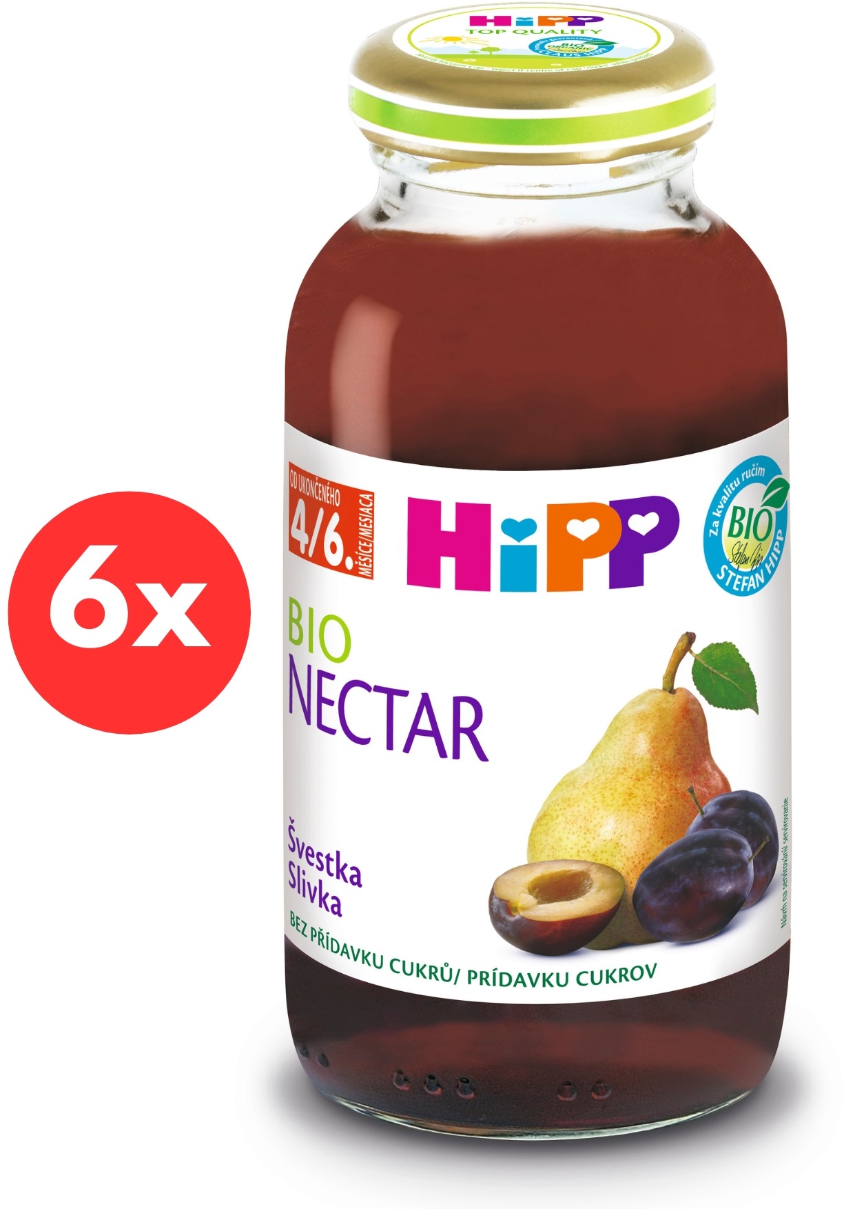 HiPP BIO Slivkový nektár – 6× 200 ml