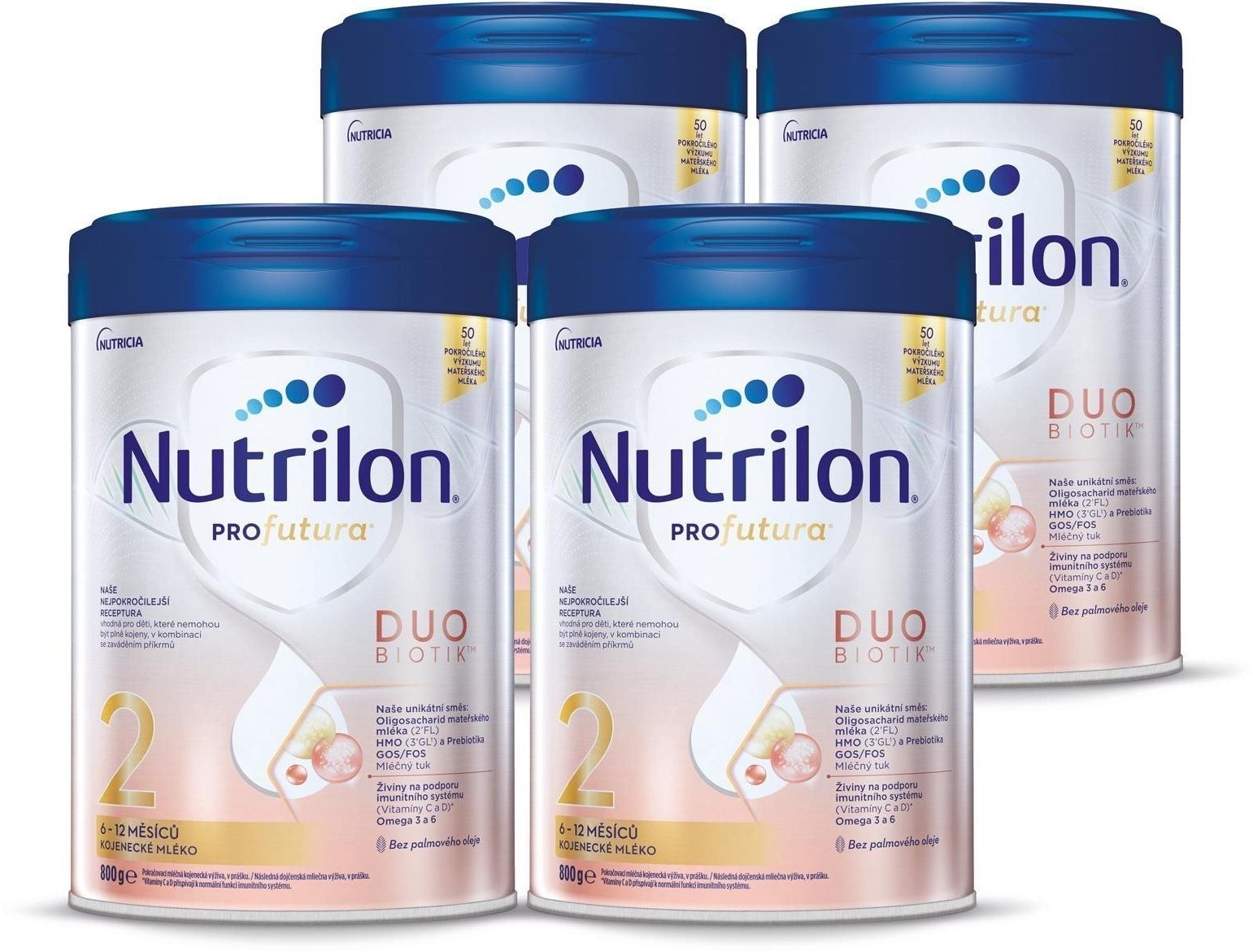 Nutrilon Profutura Duobiotik 2 dojčenské mlieko 4× 800 g