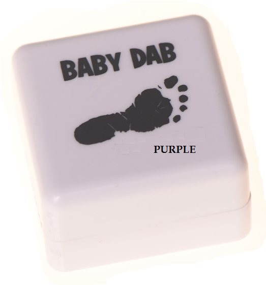 Baby Dab Farba na detské odtlačky, fialová