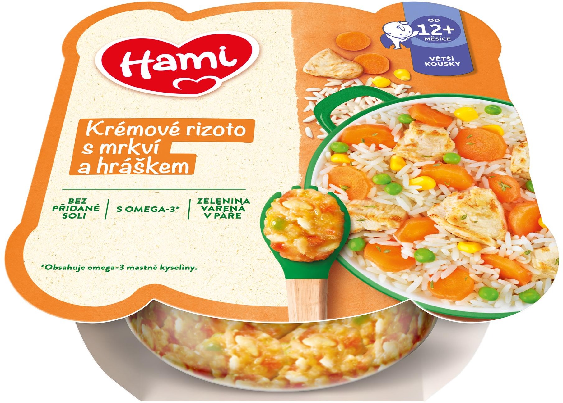 Hami Malý gurmán rizoto s mrkvou a hráškom 230 g