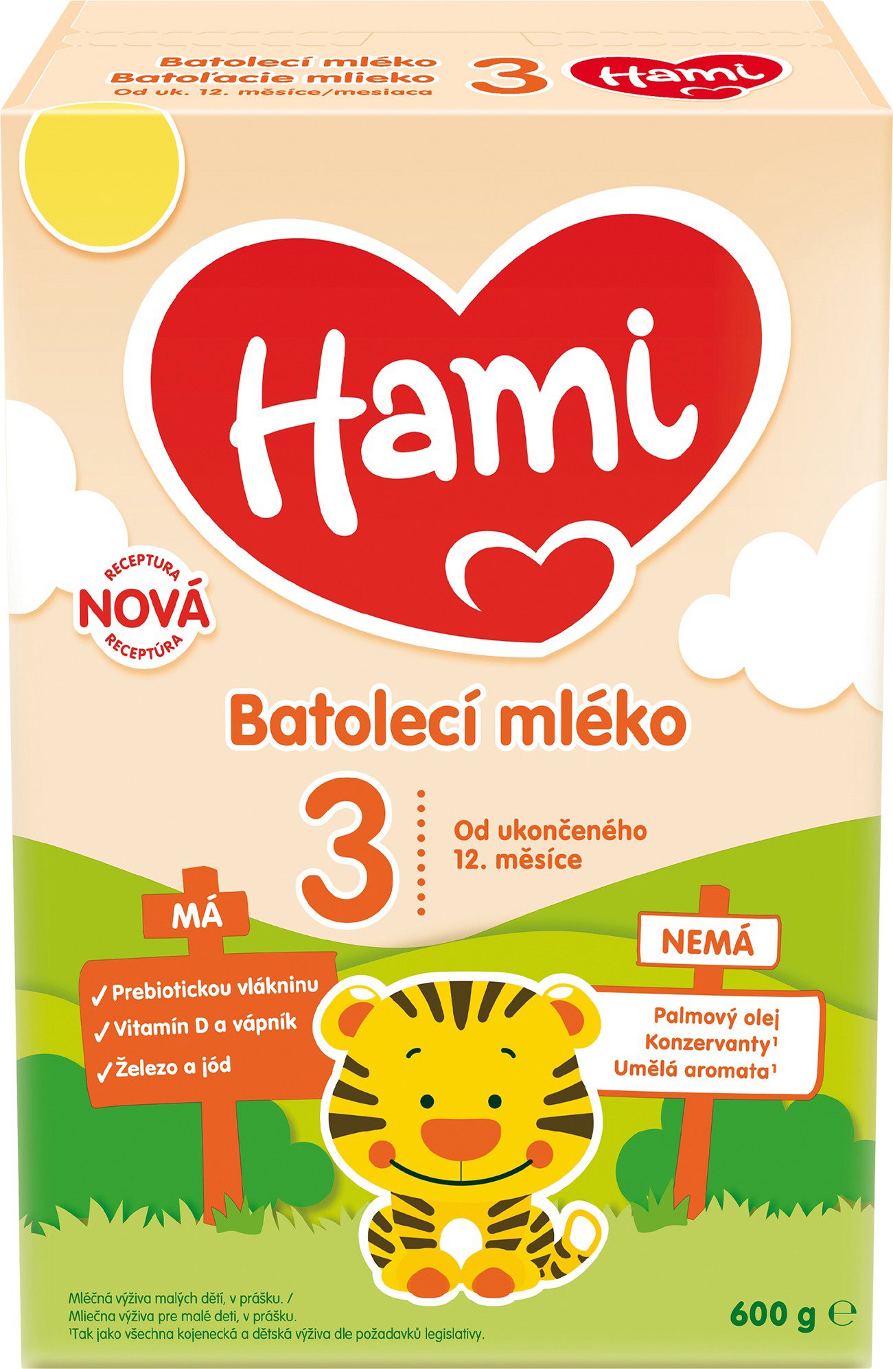 Hami 3 Batoľacie mlieko 12m+ 600 g