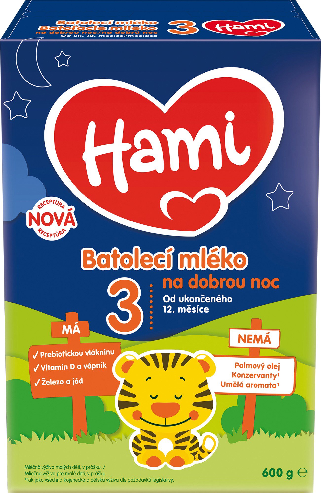 Hami 3 batoľacie mlieko na dobrú noc 600 g