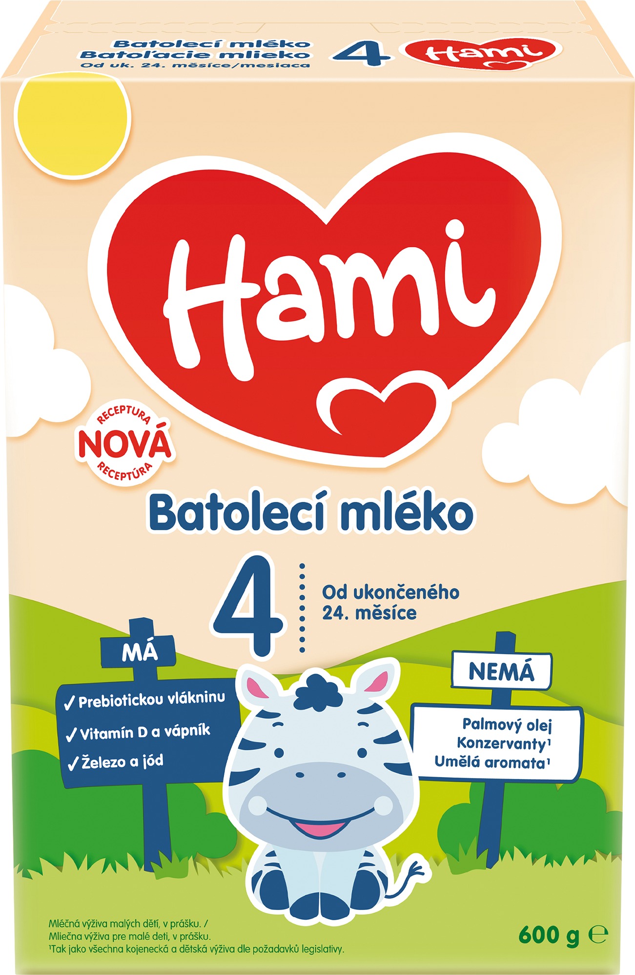 Hami 4 Batoľacie mlieko 14m+ 600 g
