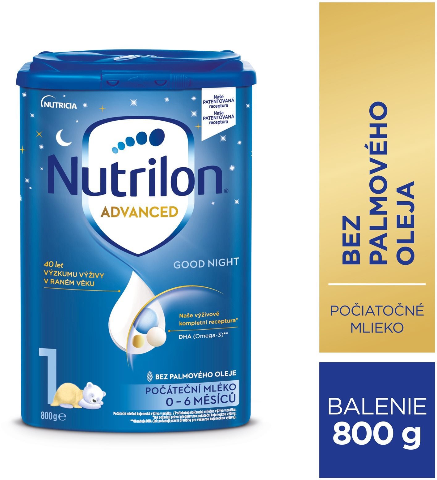 Nutrilon 1 Advanced Good Night počiatočné dojčenské mlieko 800 g