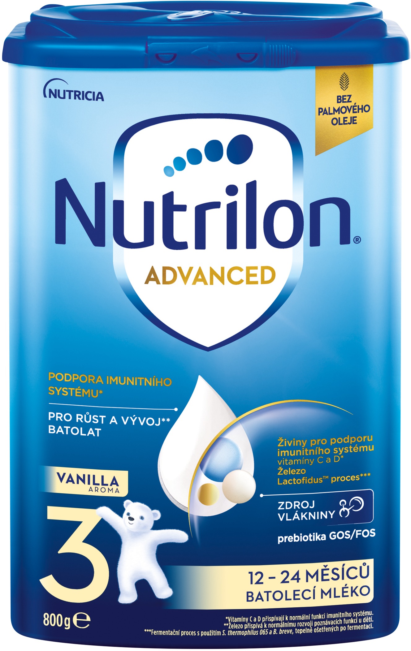 Nutrilon 3 Advanced Vanilla batoľacie mlieko 800 g, 12+