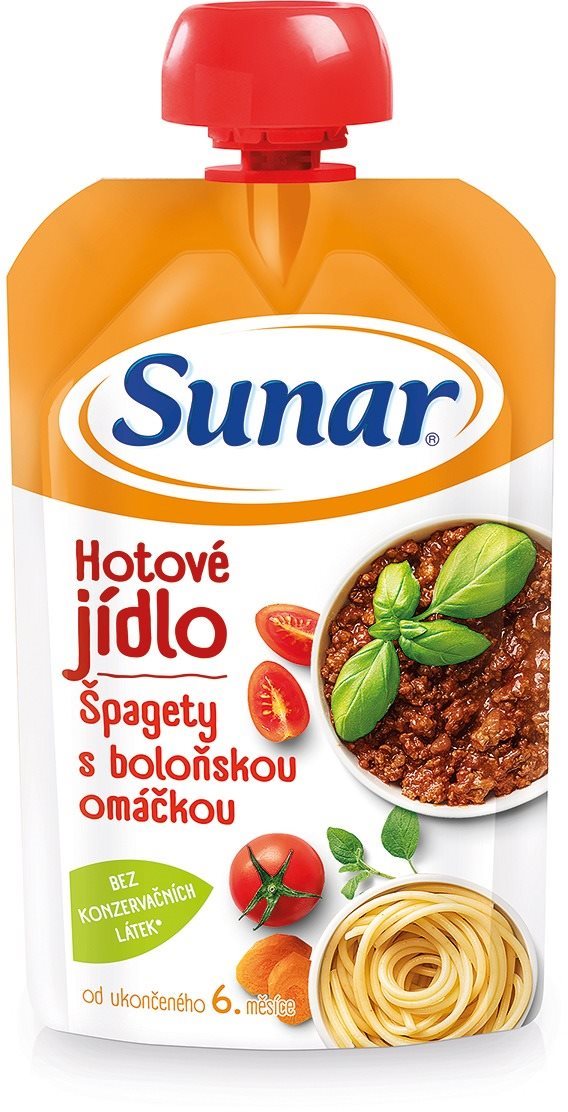 Sunar, príkrm, špagety s boloňskou omáčkou, 120 g