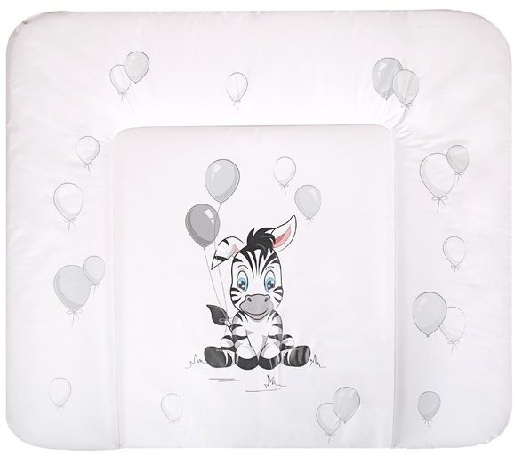 New Baby Prebaľovacia podložka mäkká Zebra biela 85 × 70 cm