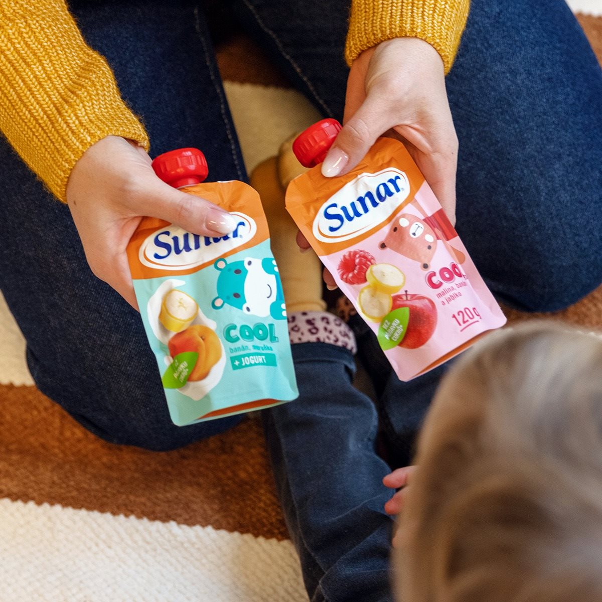 Sunar Cool ovocná kapsička hruška, banán, mango 12× 120 g