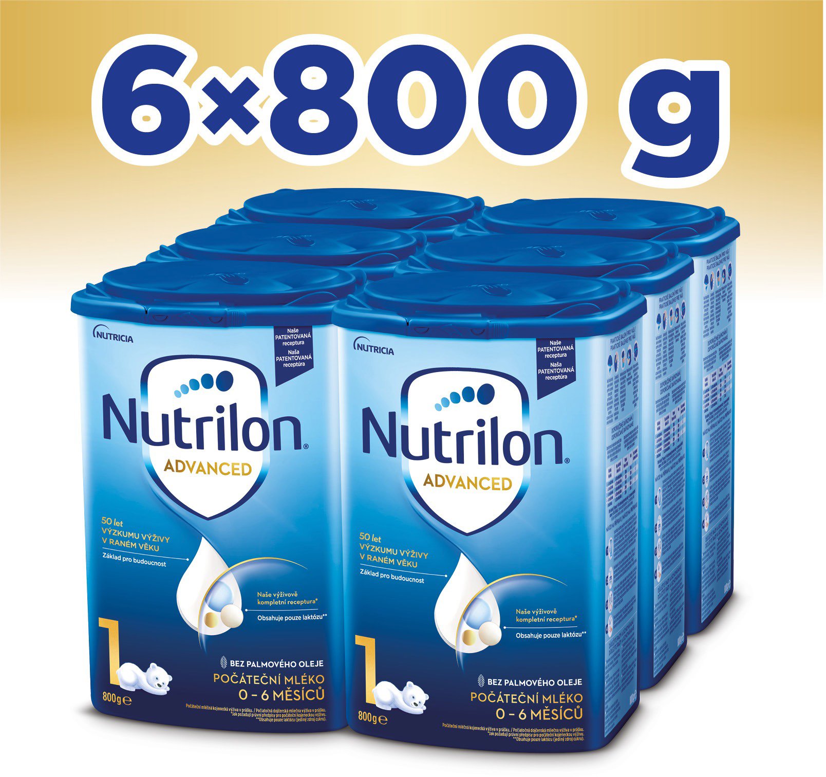 Nutrilon 1 Advanced počiatočné dojčenské mlieko 6× 800 g, 0+