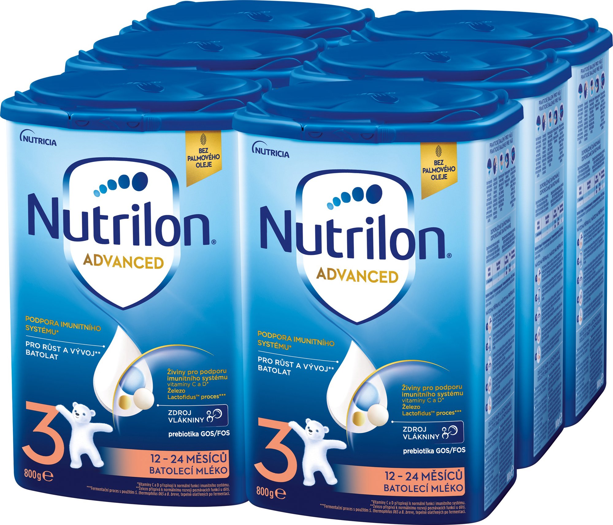 Nutrilon 3 Advanced batoľacie mlieko 6× 800 g
