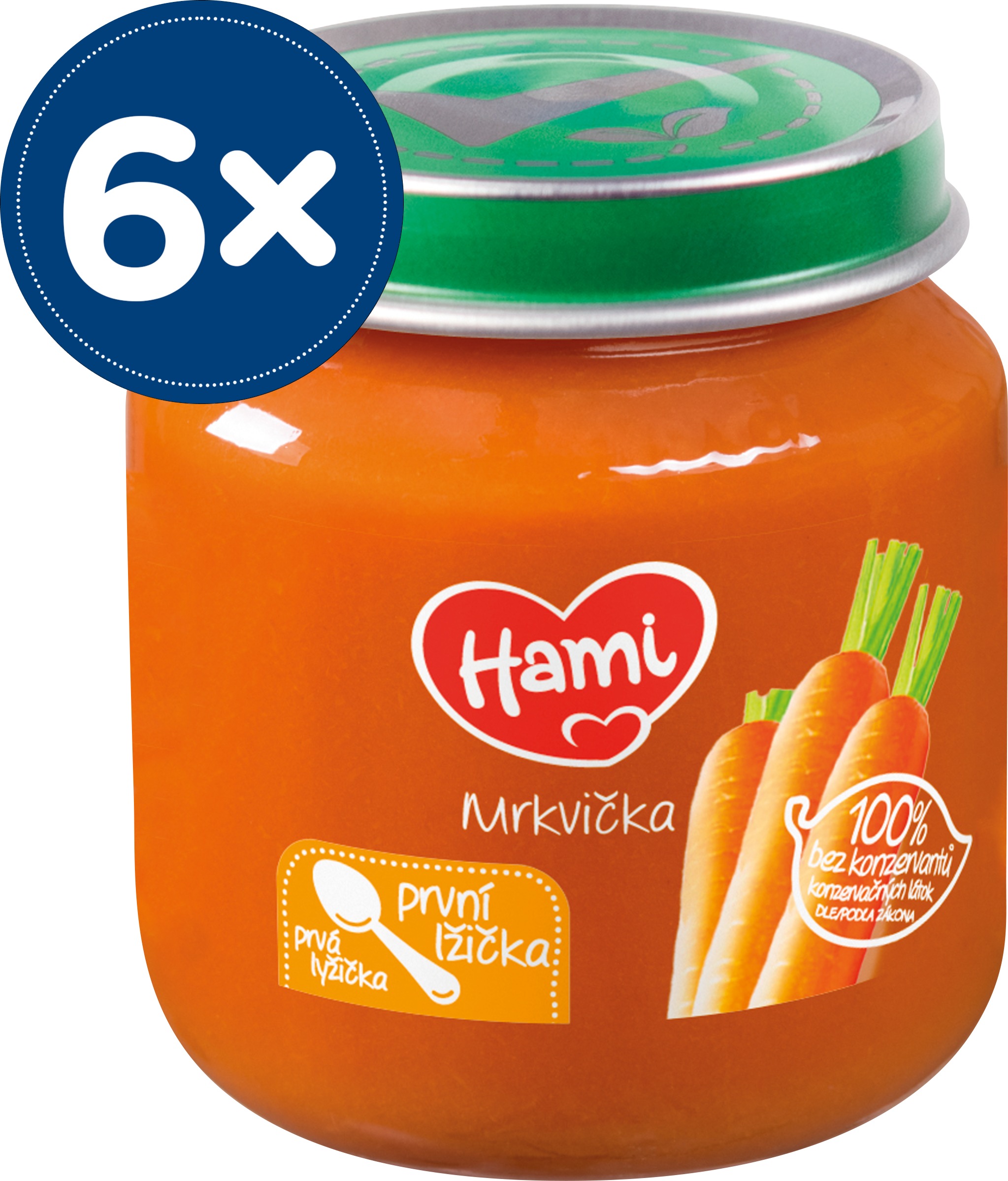 Hami Prvá lyžička mrkvička 6× 125 g