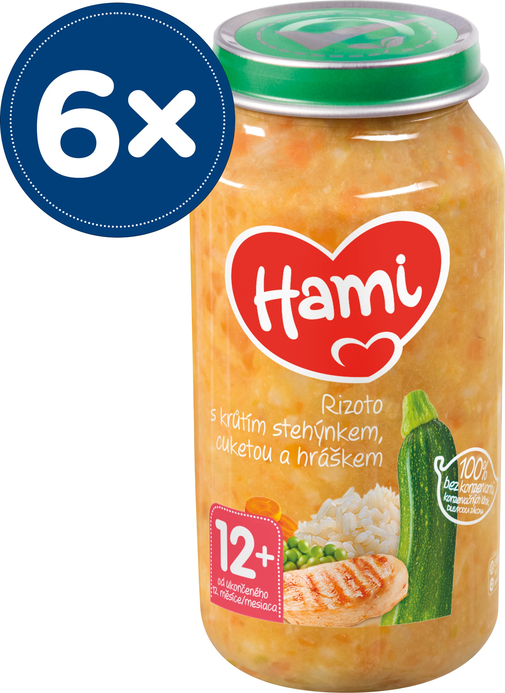 Hami Rizoto s morčacím stehienkom, cuketou a hráškom 6× 250 g