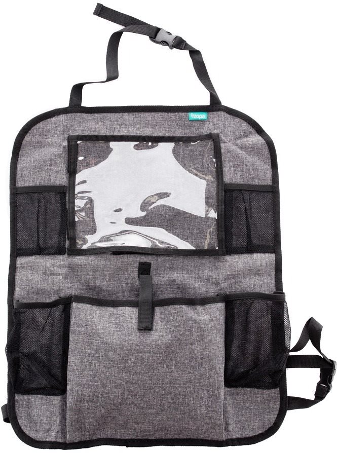 ZOPA Organizér na sedadlo + taška na tablet, šedá