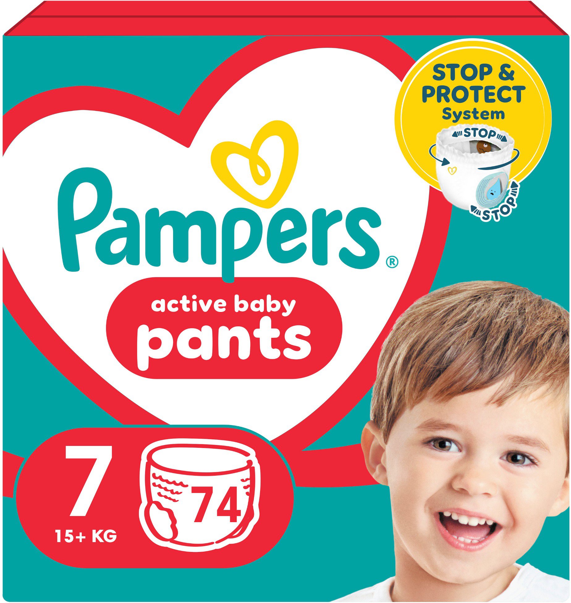 PAMPERS Pants veľ. 7 (74 ks) – Mega Pack