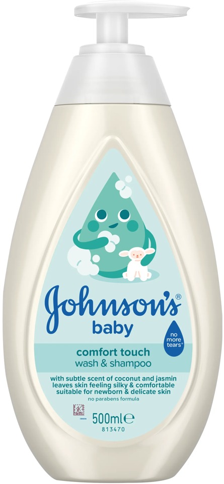 JOHNSON´S BABY Comfort Touch kúpeľ a umývací gél 2v1 500 ml