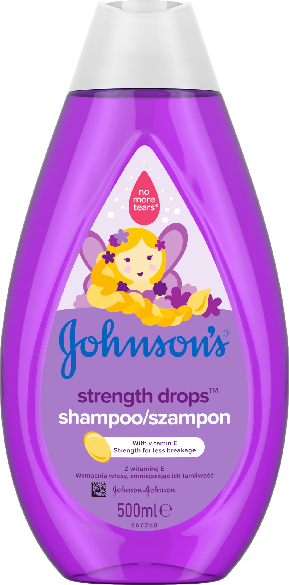 JOHNSON'S BABY Strength Drops posilňujúci šampón 500 ml