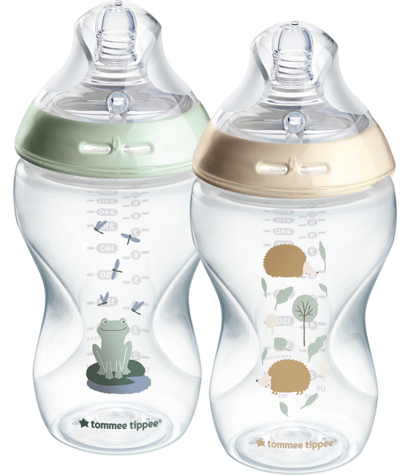 Tommee Tippee Samosterilizačná Dojčenská Fľaša ANTI-COLIC Cumlík Stredný Prietok 340 ml 3 m+, 2 ks
