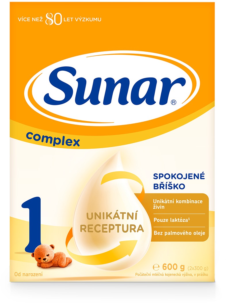 Sunar Complex 1 počiatočné dojčenské mlieko 600 g