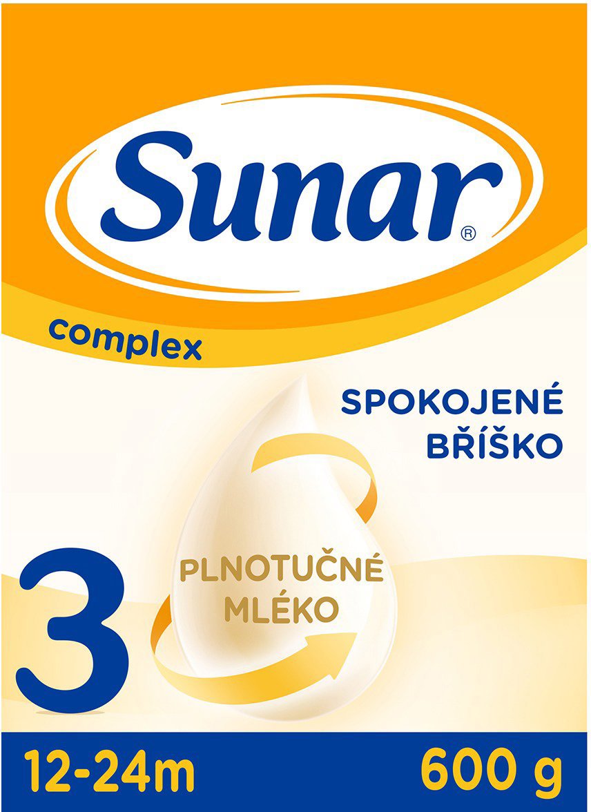 Sunar Complex 3 batoľacie mlieko 600 g
