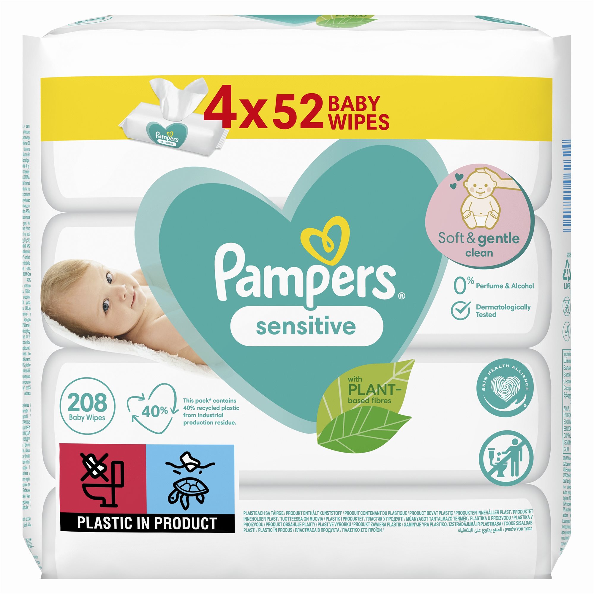 PAMPERS Sensitive 4× 52 ks