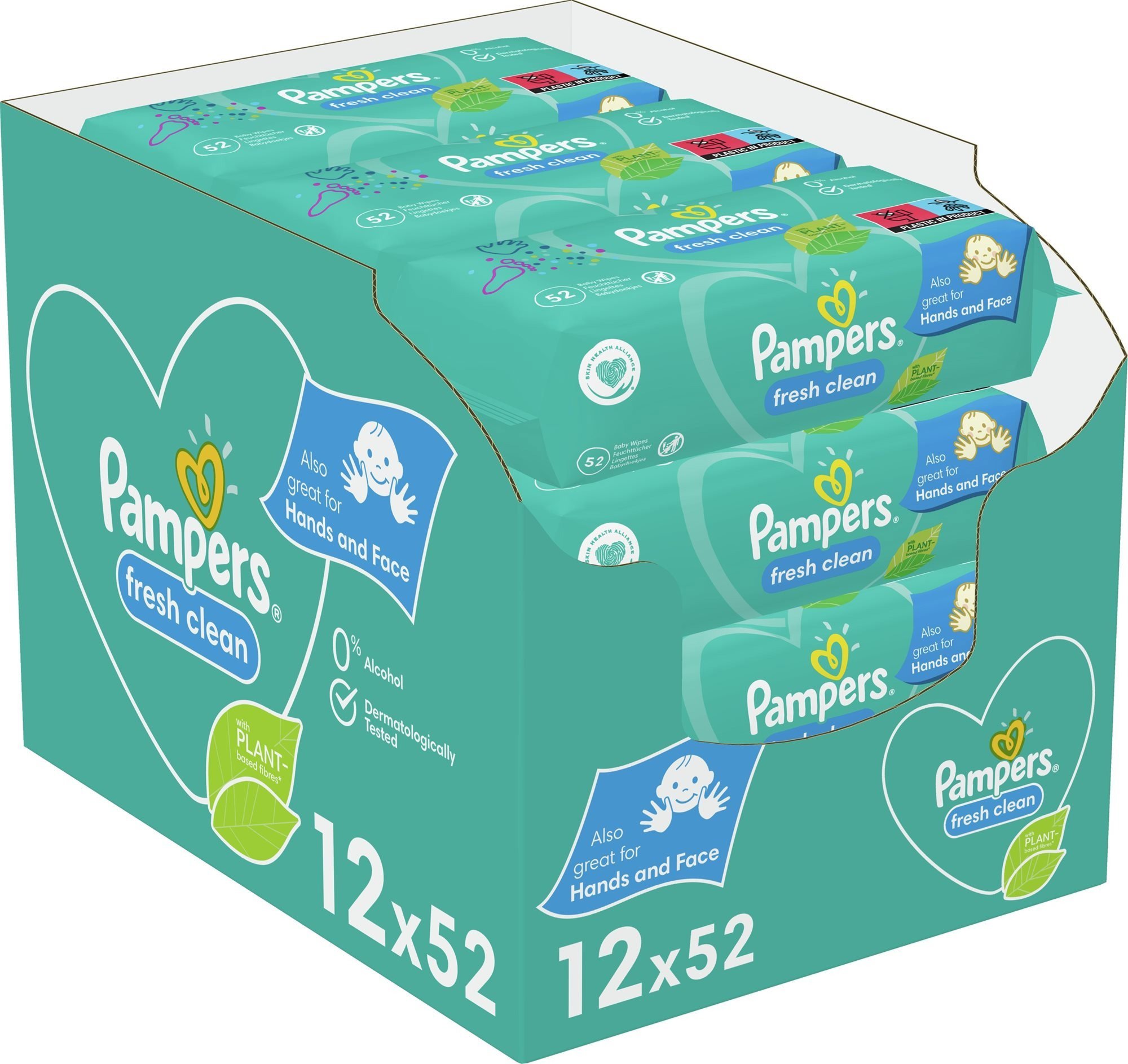 PAMPERS Fresh Clean 12× 52 ks