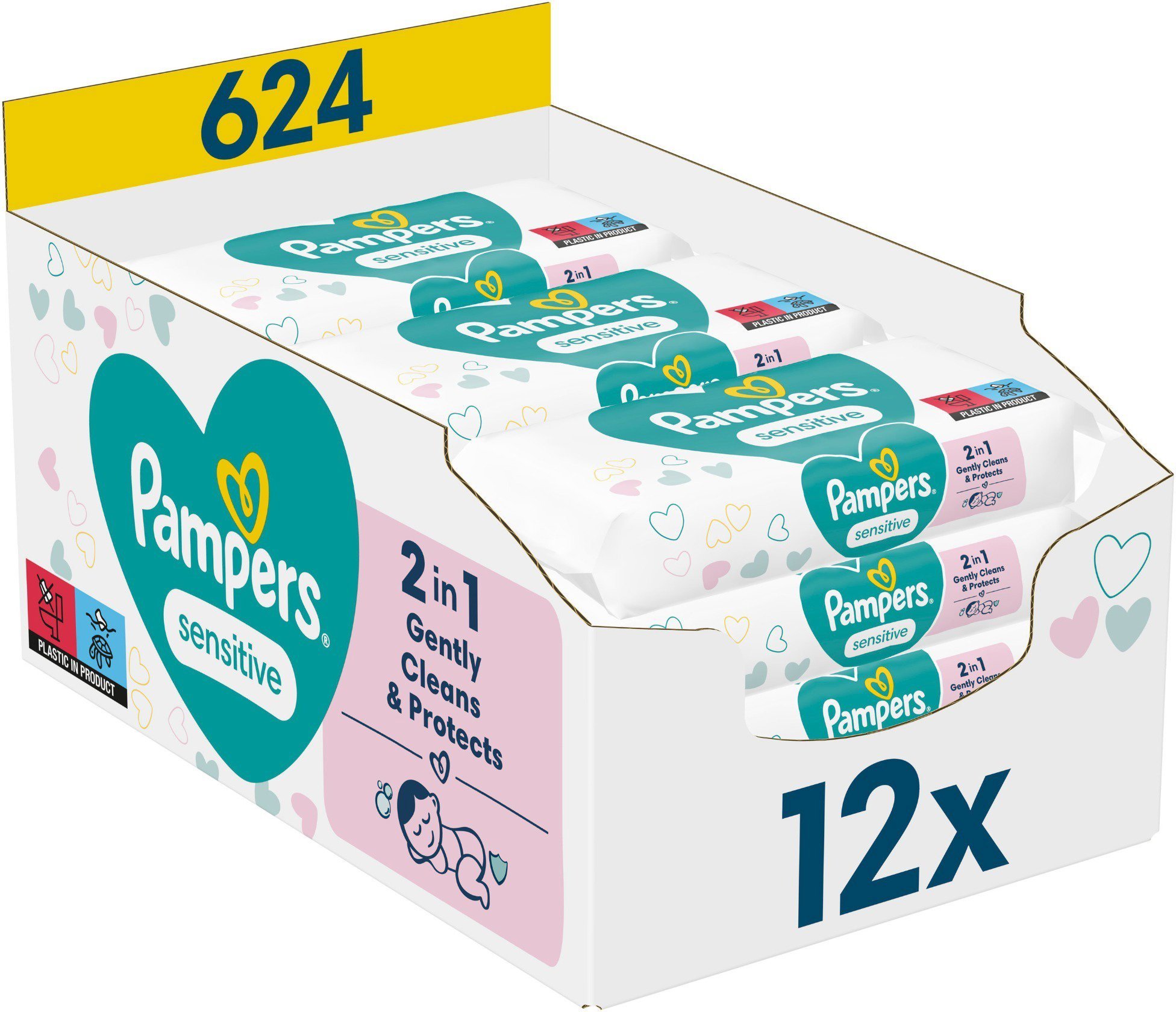 PAMPERS Sensitive 12× 52 ks