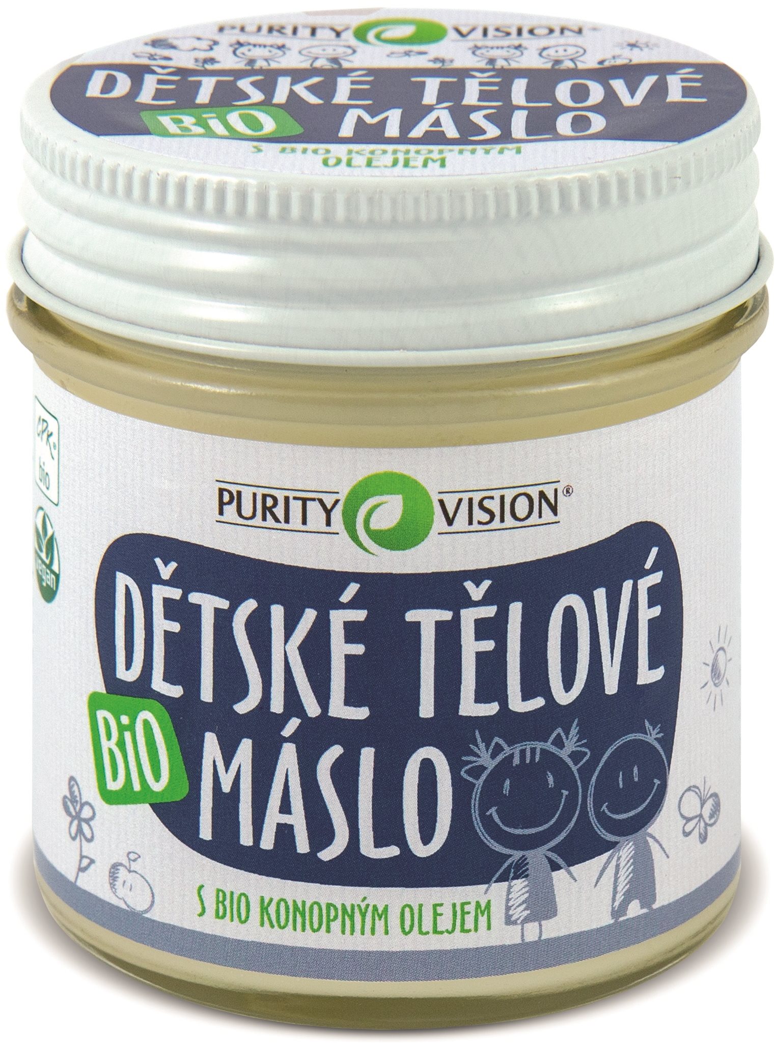 PURITY VISION Bio Detské telové maslo 120 ml