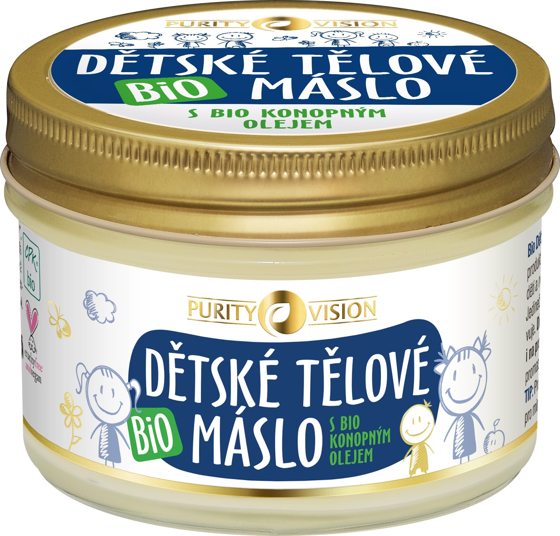 PURITY VISION Bio Detské telové maslo 200 ml