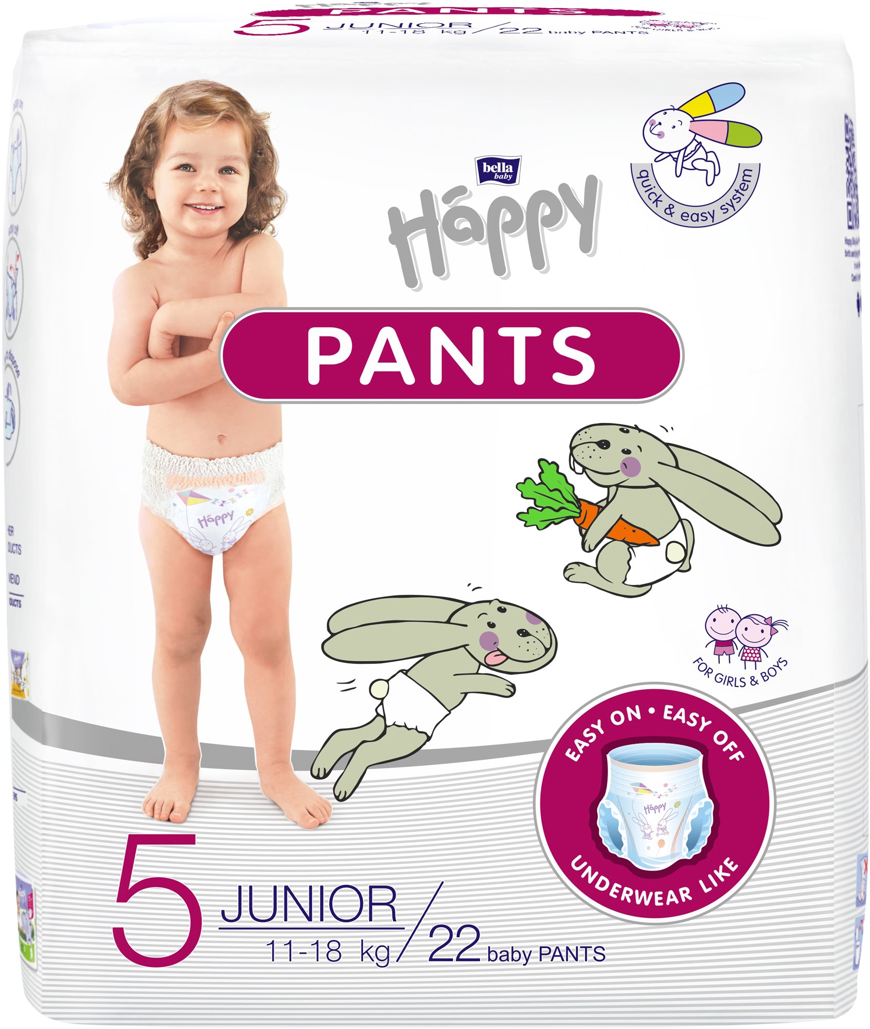 Bella Happy Pants Junior 22 ks