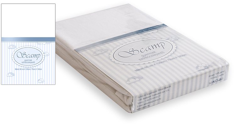 SCAMP Prestieradlo bavlnené biele
