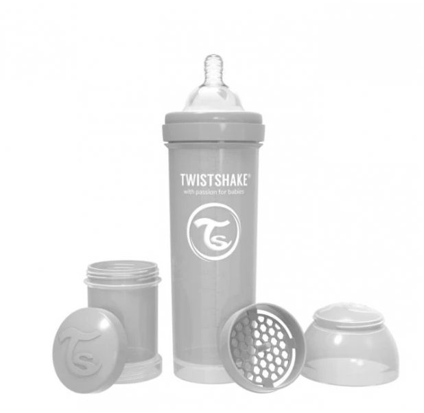 TWISTSHAKE Anti-Colic 330 ml (cuml. L) sivá