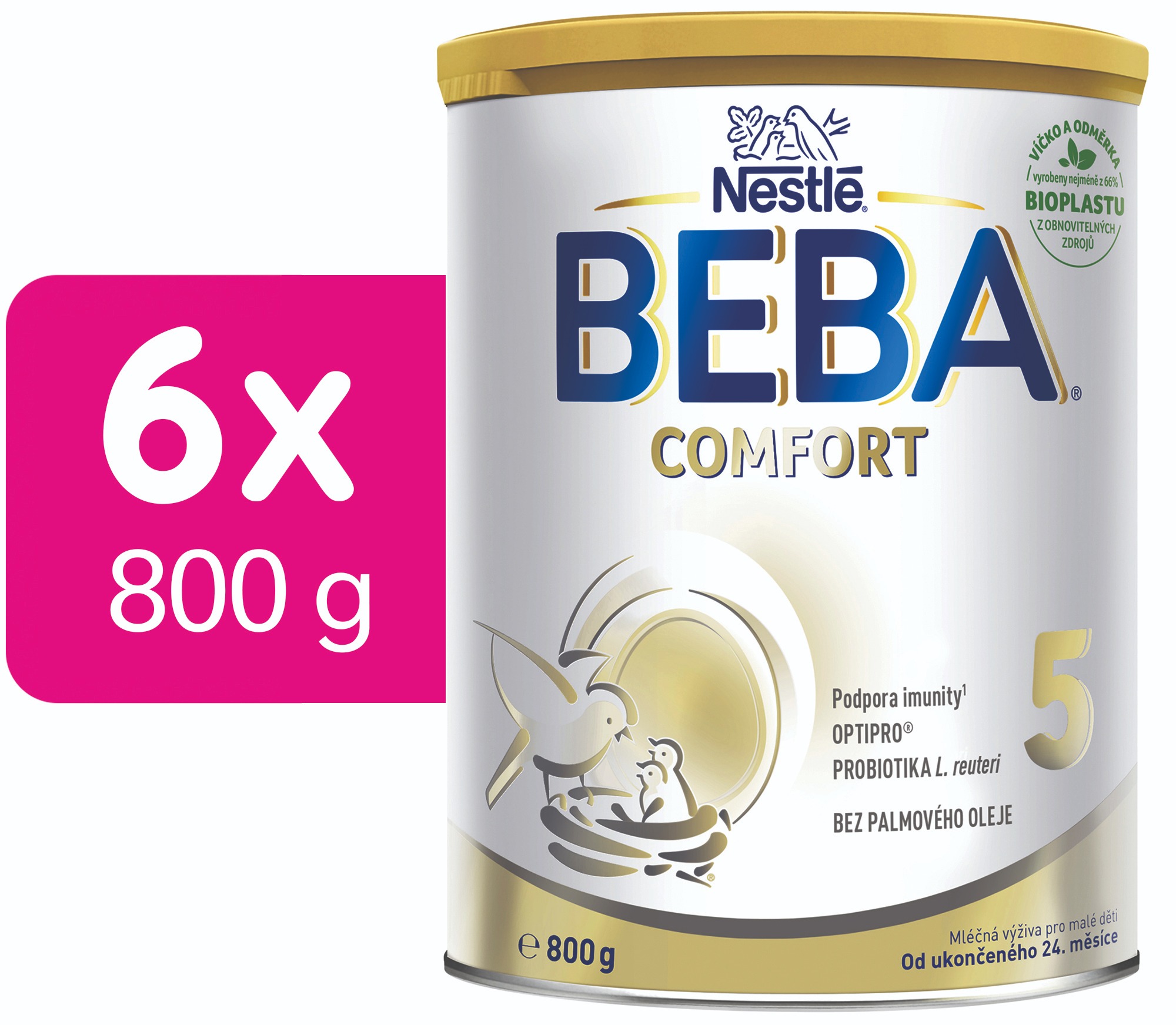 BEBA COMFORT 5, mlieko pre malé deti, (6× 800 g)