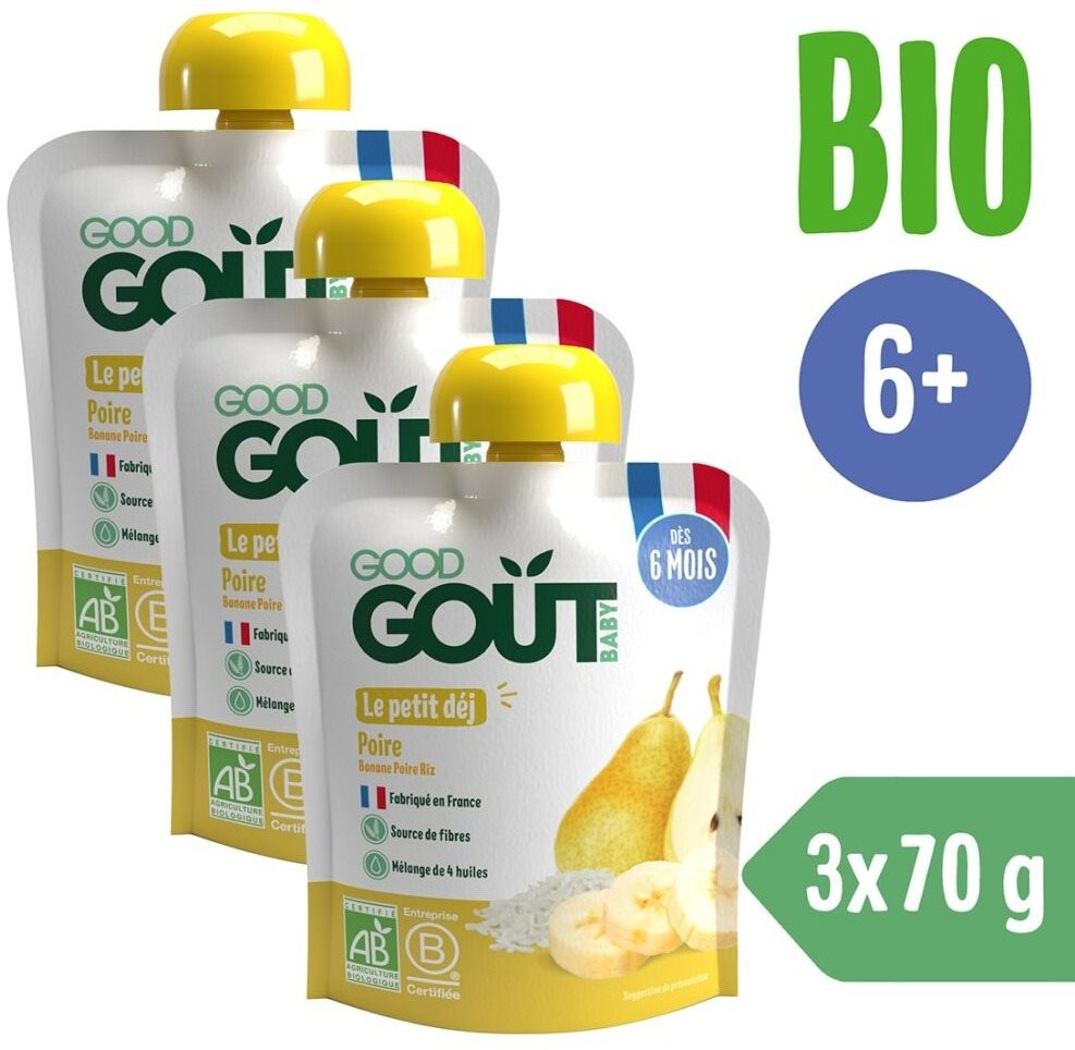 Good Gout BIO Hruškové raňajky 3× 70 g