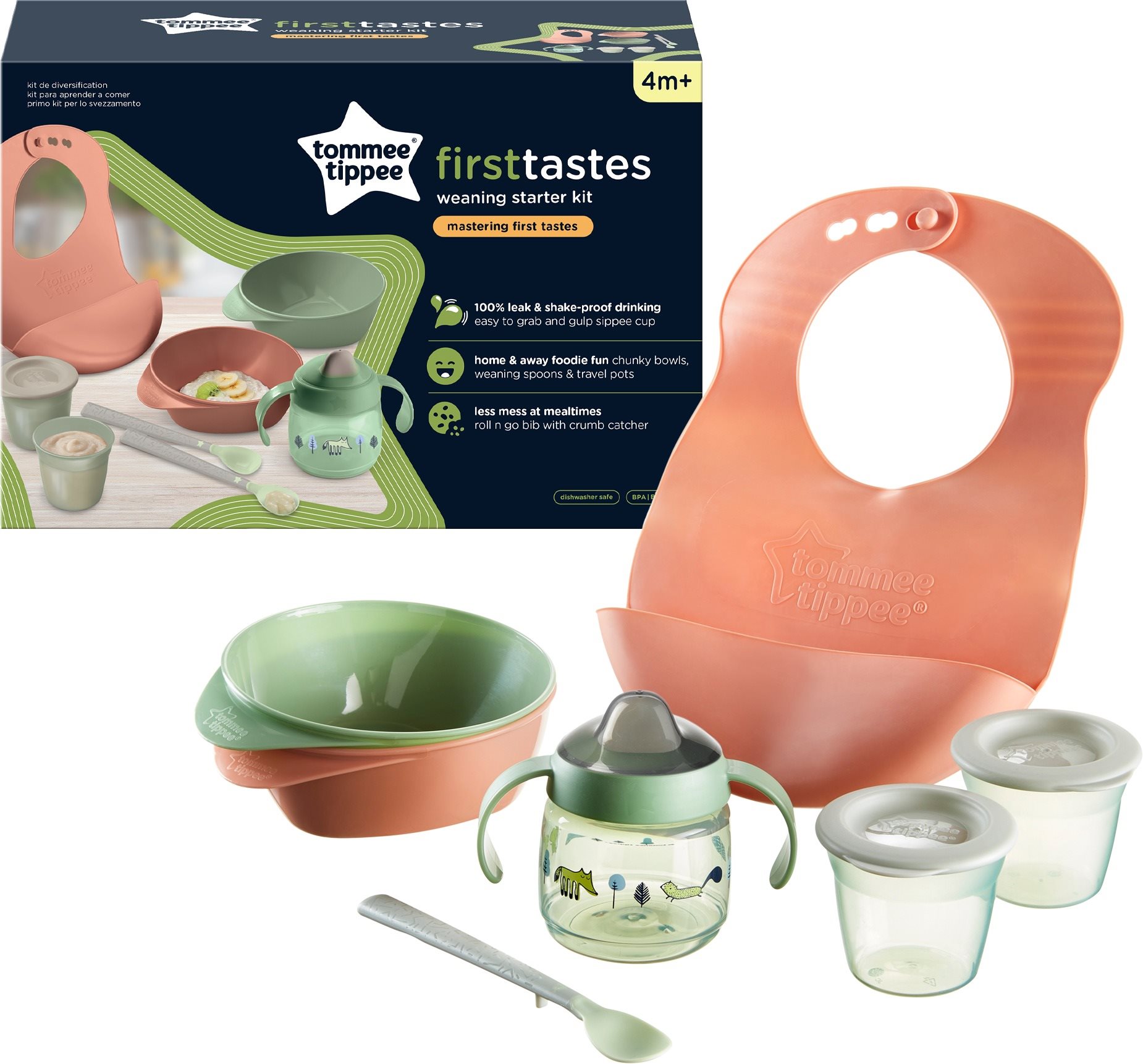 Tomme Tippee Súprava na kŕmenie 4m+ (mix farieb)