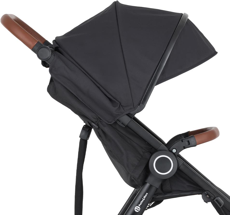 PETITE&MARS Strieška ku kočíku Street2 Perfect Black